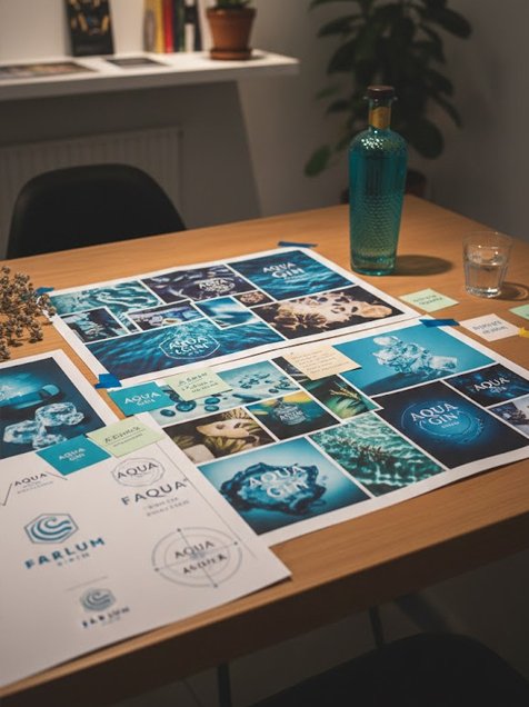 Variaciones de logotipo y sistema visual como parte del desarrollo de branding a medida.