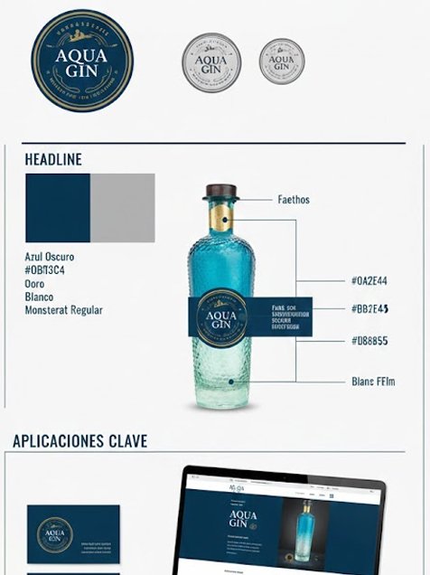 Manual de marca detallado que muestra la coherencia del desarrollo de branding a medida.