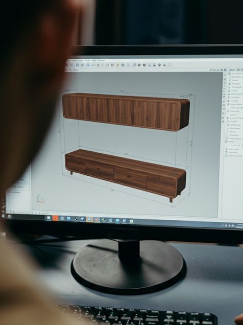 Diseño técnico para fabricación CNC, con planos detallados y estructuras listas para mecanizado en router CNC