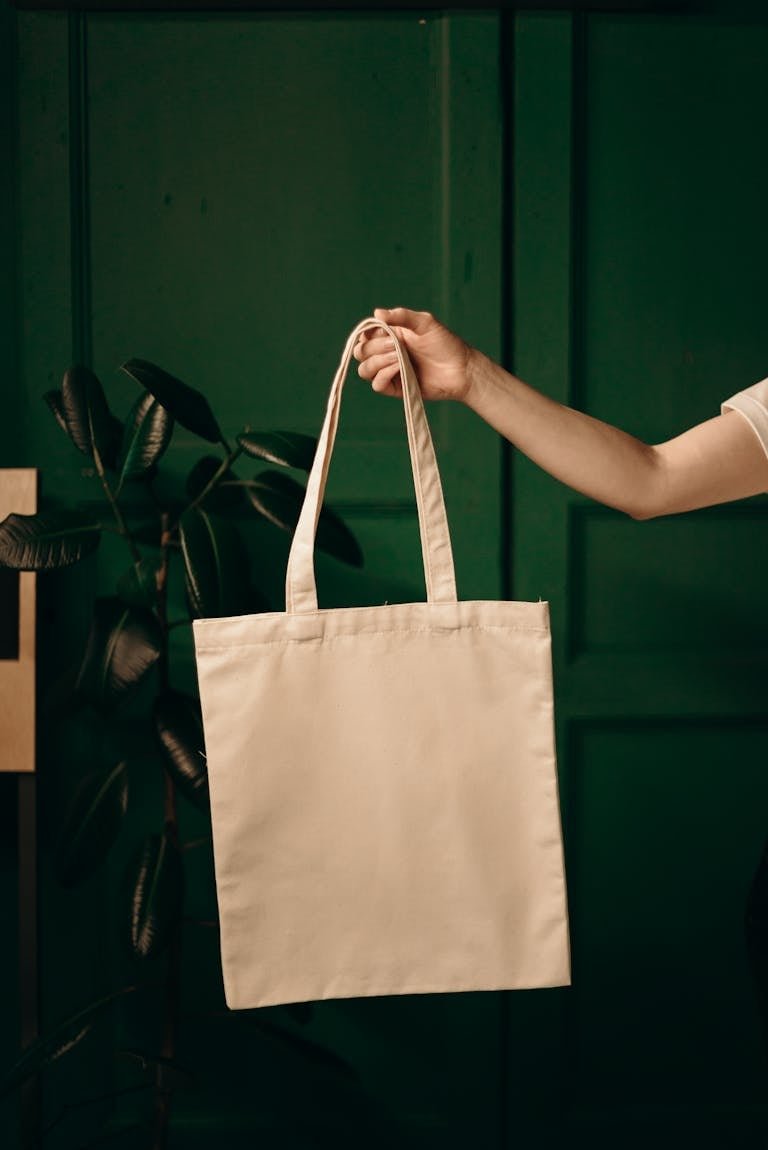 Bolsa textil reutilizable como alternativa de packaging para un producto